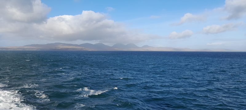 View back to Islay from the CalMac Ferry